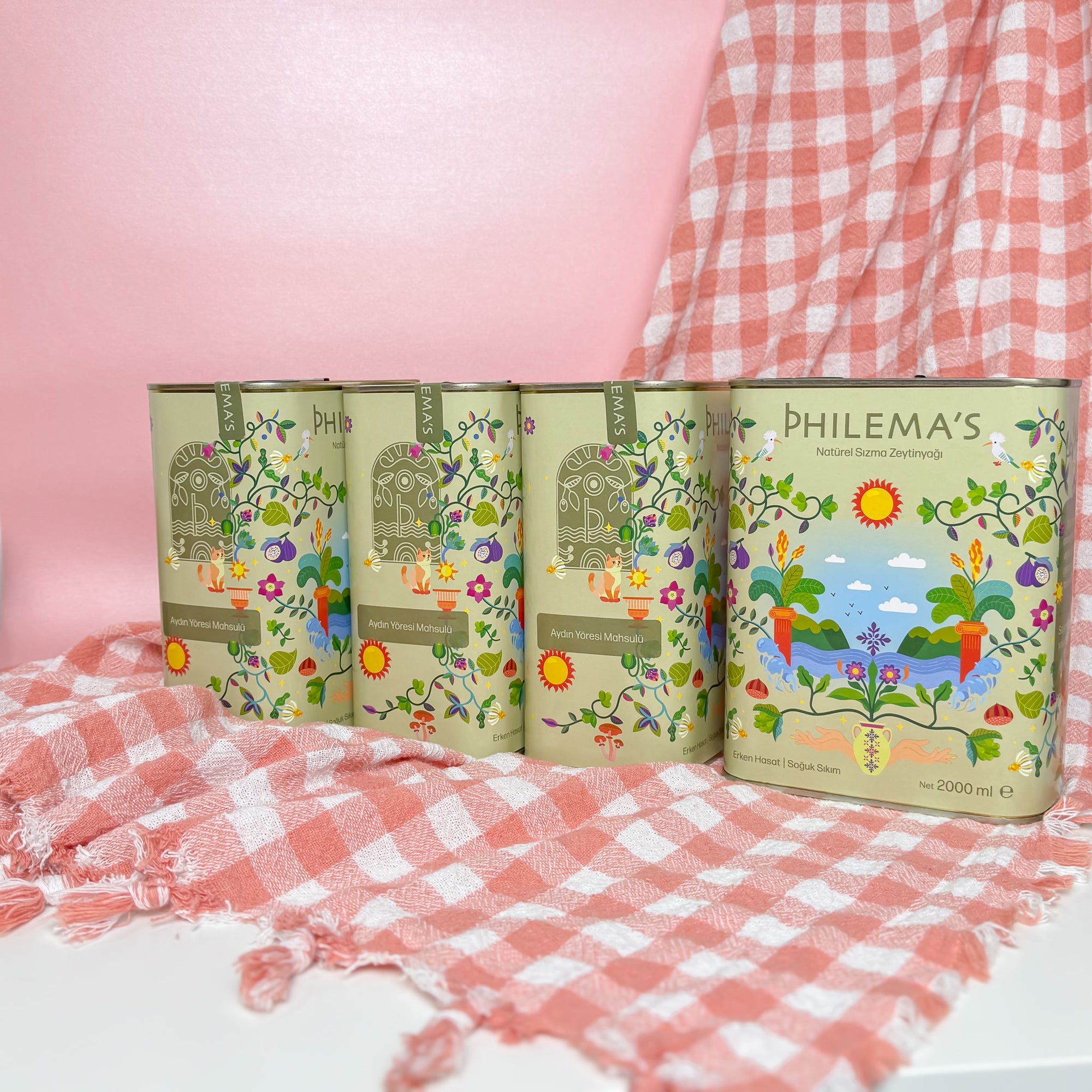 Philema's natürel sızma zeytinyağı 4lü büyük paket 4x2LT