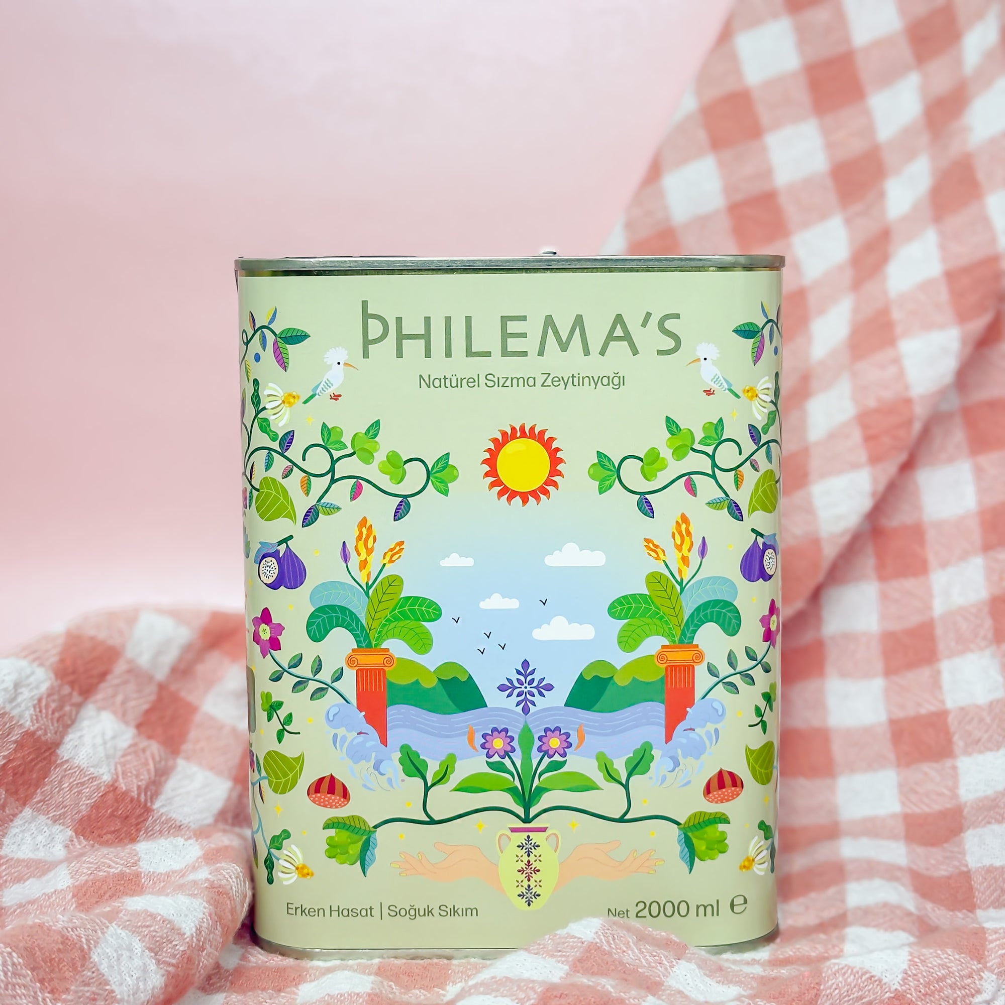 Philema's natürel sızma erken hasat zeytinyağı 2 LT teneke 