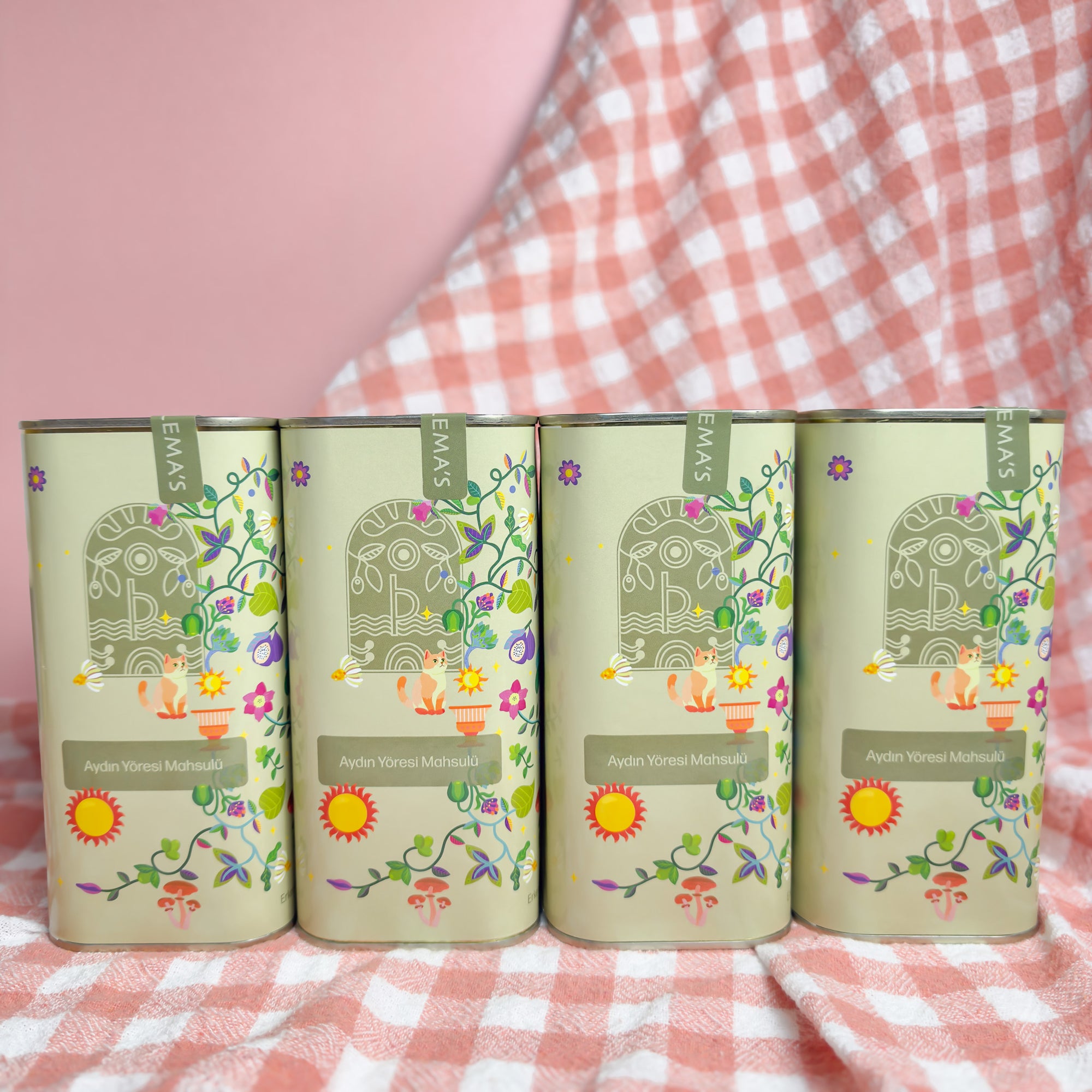 Philema's erken hasat soğuk sıkım Aydın mahsulü zeytinyağı 4x2LT paket