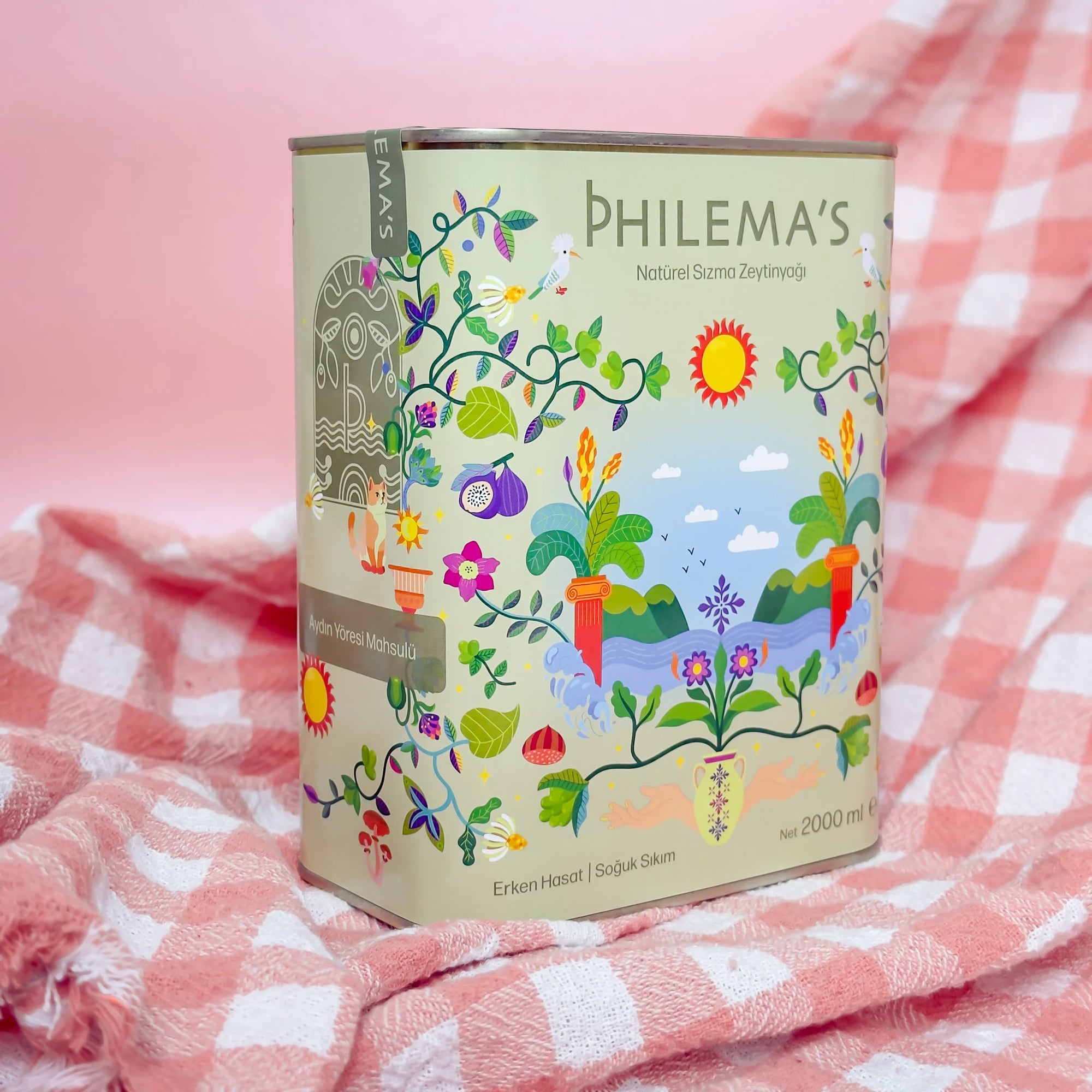 Philema's natürel sızma zeytinyağı 2LT teneke 